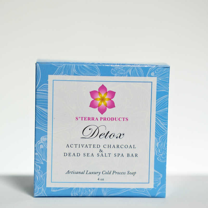 DETOX Activated Charcoal + Dead Sea Salt Soap Bar