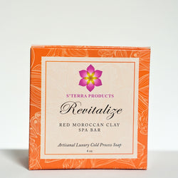 REVITALIZE Red Moroccan Clay Spa Bar